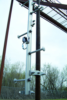 Railok 90 Vertical Rail Fall Arrest System with Integrated Ladder
